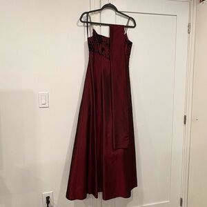 Vintage Braemar Burgundy Evening Gown